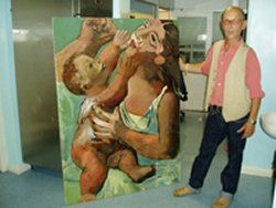 David and his painting
